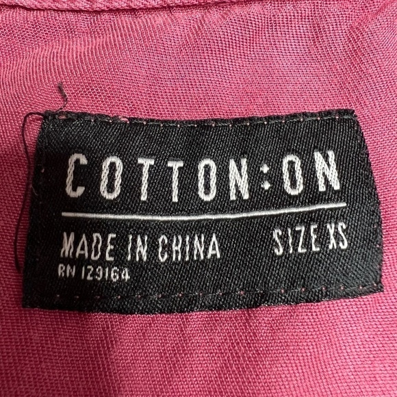 Cotton On Women's Button Down Long Sleeve Mauve Blouse Size XS‎ - Picture 4 of 8